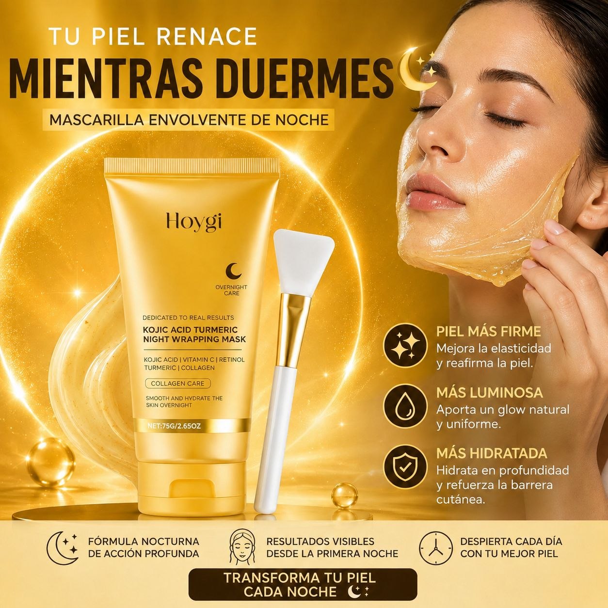 Hoygi Mascarilla de Noche 75g Trabaja Mientras Duermes
