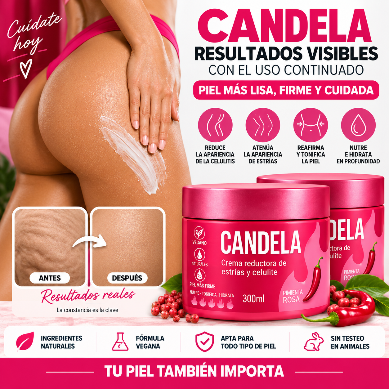 ¿CELULITIS, ESTRÍAS O PIEL CON ASPECTO POCO FIRME?
