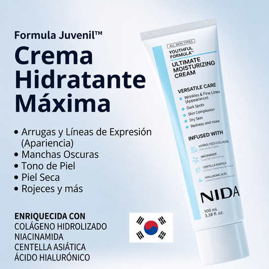 Crema Hidratante NIDA Nutrición Profunda y Piel Radiante