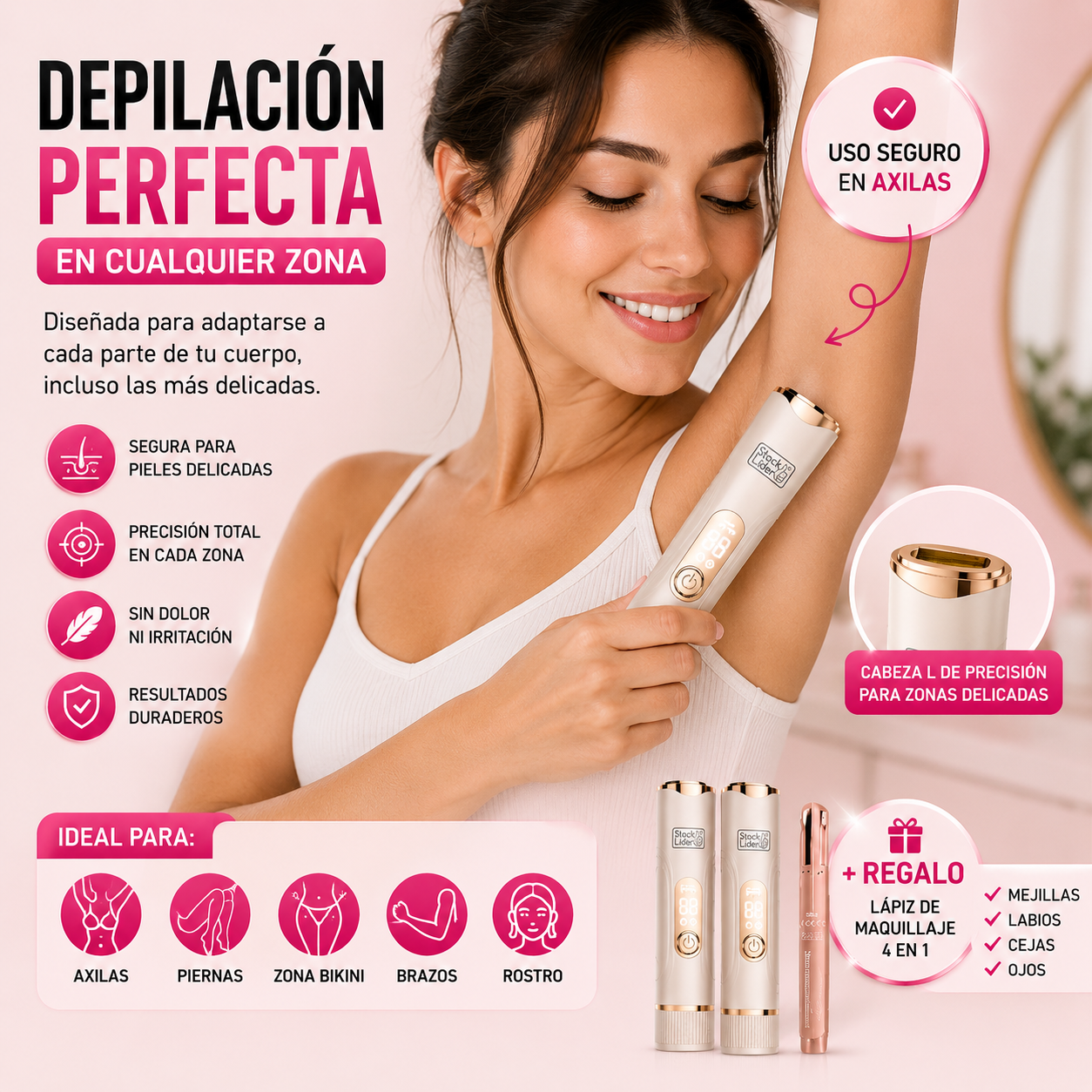 SIEMPRE LISTA PARA LUCIR PIEL PERFECTA, ESTÉS DONDE ESTÉS