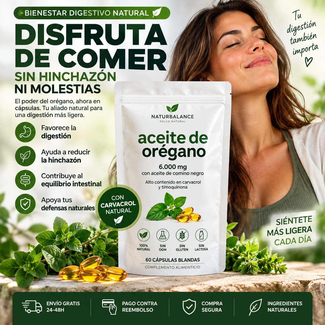 Aceite de Orégano en Cápsulas Blandas