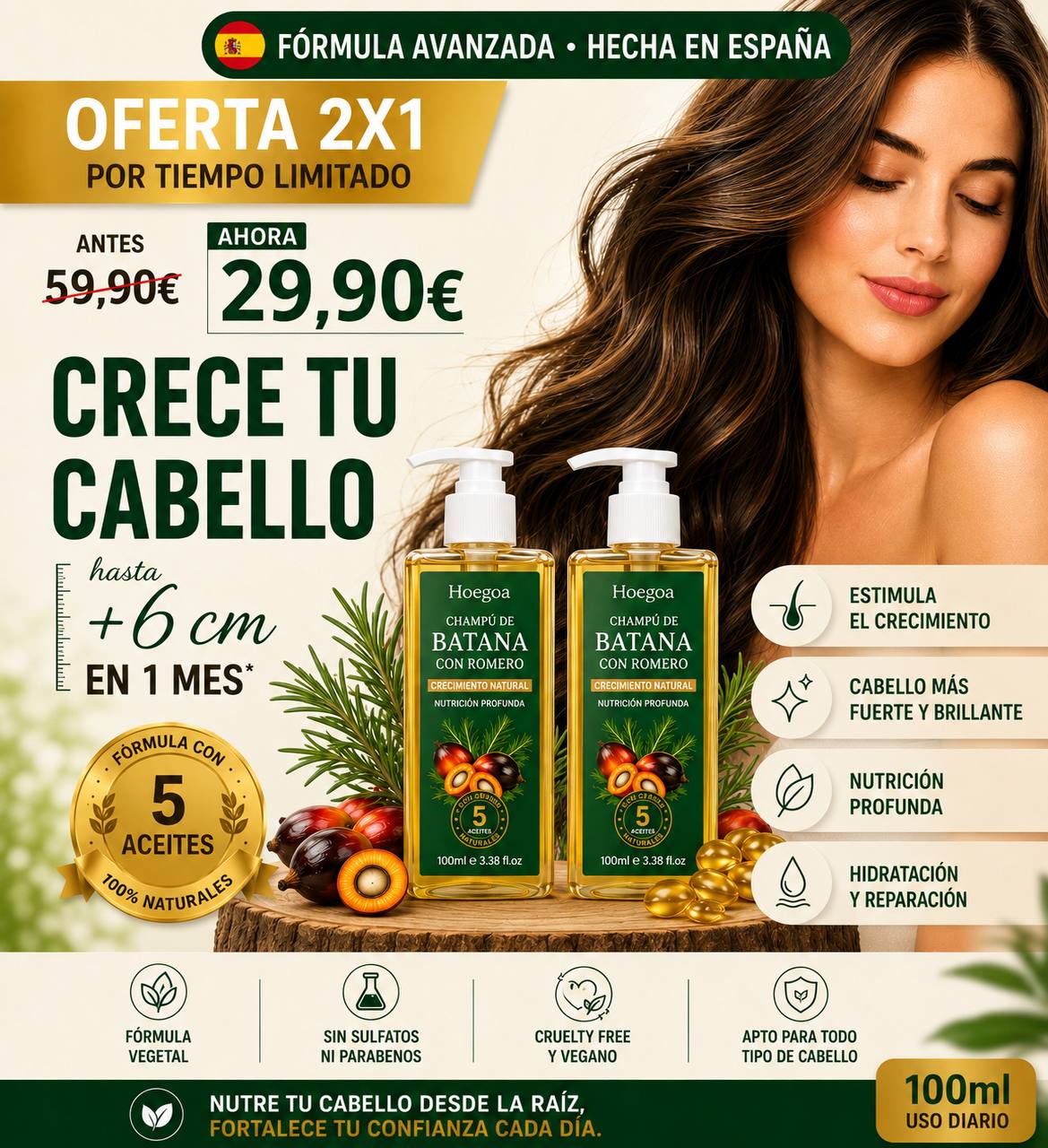 ¿ TU CABELLO ESTÁ APAGADO, SECO Y CADA VEZ MÁS FRÁGIL ?