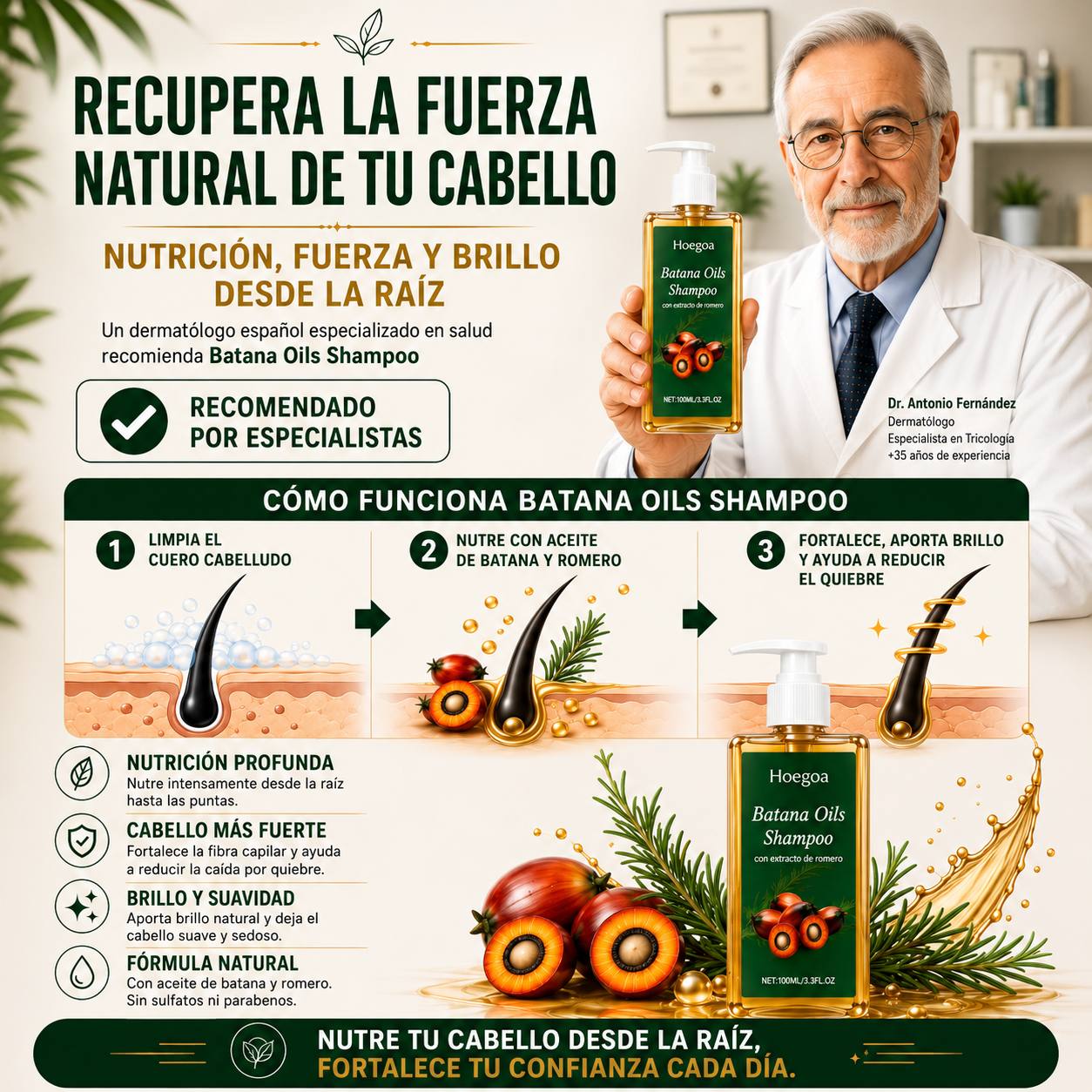 ¿ TU CABELLO ESTÁ APAGADO, SECO Y CADA VEZ MÁS FRÁGIL ?