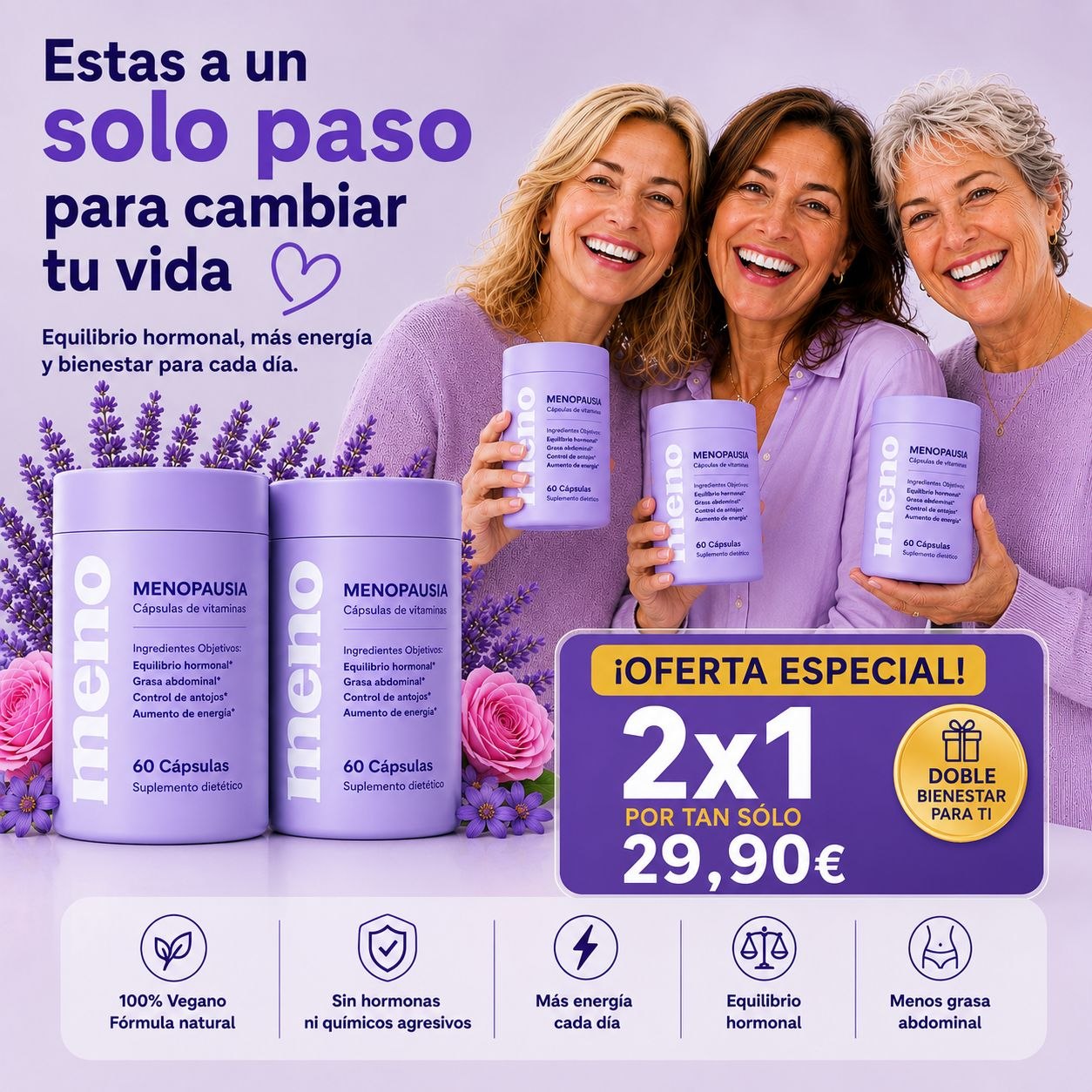 ¡¡ ADIÓS A LOS SÍNTOMAS DE LA MENOPAUSIA !!