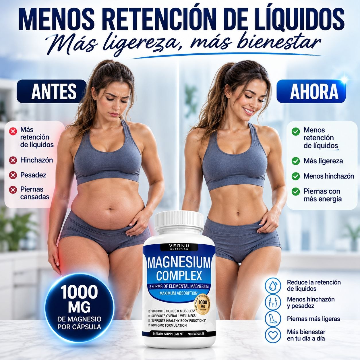 Magnesium Complex 8 en 1 Renueva y Siente tu Energía  1000mg
