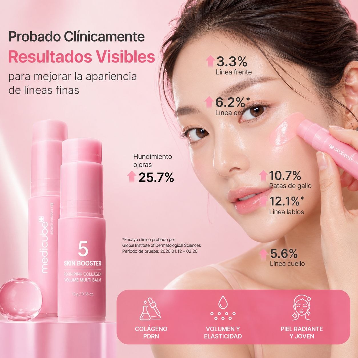 Stick Coreano Medicube 5% Que Rellena, Reafirma y Devuelve Volumen a Tu Piel | Ahora 2X1